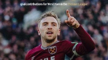 وست هام يتألق ضد أستون فيلا: بوين يصل للمساهمة 100 في الدوري الإنجليزي