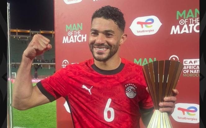 ياسر إبراهيم يتألق كأفضل لاعب في مباراة مصر وبنين بكأس الأمم الإفريقية