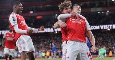 أرسنال يتفوق على إيفرتون بهدفين وينفرد بصدارة الدوري الإنجليزي