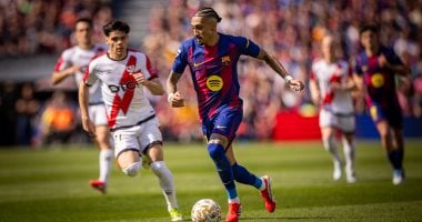 برشلونة يعزز صدارته في الدوري الإسباني بعد الفوز على رايو فاليكانو (فيديو)