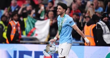 عمر مرموش يتألق كهداف مانشستر سيتي في كأس الرابطة الإنجليزية صور 2026