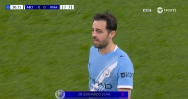 مانشستر سيتي يواجه ريال مدريد: طرد سيلفا وفينيسيوس يسجل الهدف الأول للملكي